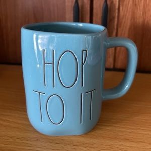 NEW RAE DUNN TEAL Ceramic Mug
